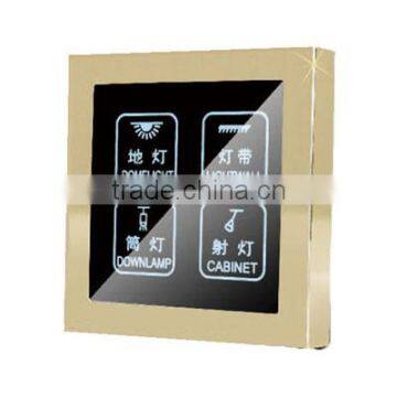 soft touch electrical switch,hotel automation light switch touch panel