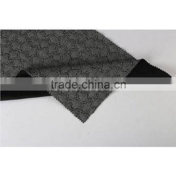 China fabric supply high quality recycled polyester spandex jacquard knitted fabric