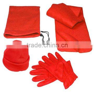 3-pc Fleece Winter Set (scarf,gloves, hat)
