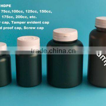 75cc,100cc, 125cc, 150cc, 175cc, 200cc, etc. Plastic HDPE tablet bottle ,300ml 500ml health pill bottle                        
                                                Quality Choice