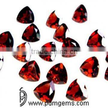 Mozambique Garnet Trillion Cut Faceted Lot For Silver Pendant From Wholesaler