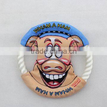 Little pig pet training cartoon pet frisbee/ cartoon dog frisbee