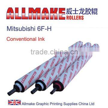 High precision long life rubber roller for Mitsubishi 6F-H