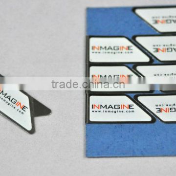 shaped silk printing Metal paper clip,Custom made Metal Paper clip with printed logo