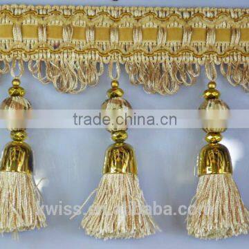 best sell gold tassel fringe trimming