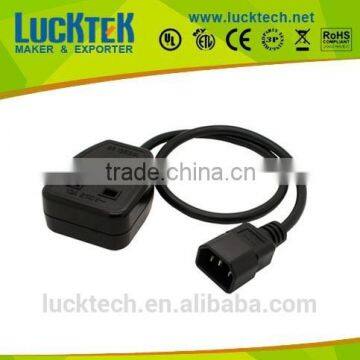 IEC 320 C20 male to UK female extension cable for UPS PDU