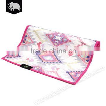 Wholesale branded custom printed mini yoga towel recyclable