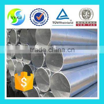 Thin wall galvanized steel pipe