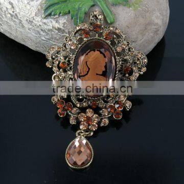 Antique brooch rhinestone wedding brooch braidal party pin