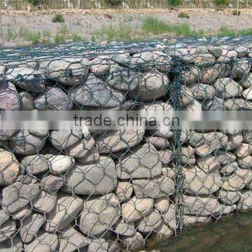 galvanized hot dipped pvc coated river Gabion box/ stone