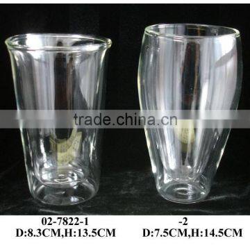 (02-7822)350ml Double Glass Tea Pot and Cup