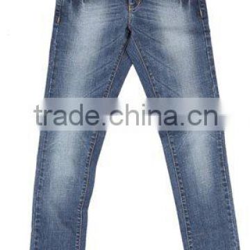 Mens cotton/spandex long denim pant