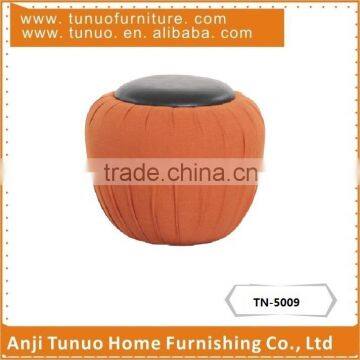 TN-5009, Round stool with good PU covered the top and Tuffing work side