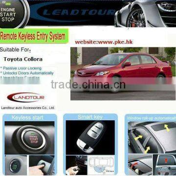 Wireless Car Alarm Keyless Push to Start for Toyota Corolla