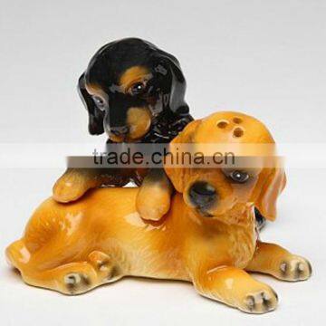 ceramic OEM funny dog pepper shaker