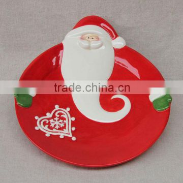 factory direct dolomite Santa Claus Christmas decorative plate