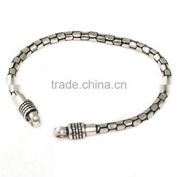 Authentic Thick Snake 80% Sterling Silver Antique Bracelet Chain