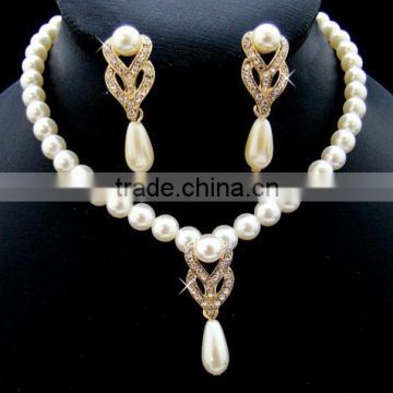 Nicole - Traditional Pearl Beauty wedding necklace set jewelry