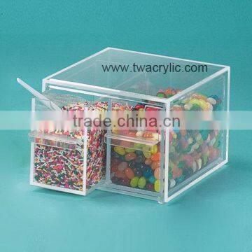 High quality stylish acrylic round candy store box