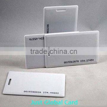 High quality Credit Card Size cr80 0.76mm thickness clamshell white pvc card