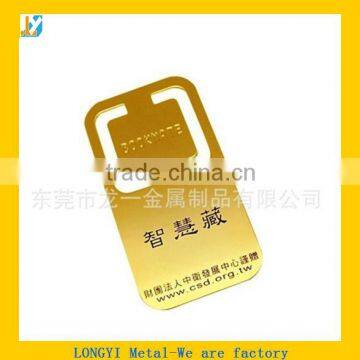 Metal Gold Book Mark, Wholesale Cut Out Metal Book Mark photo-3
