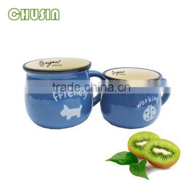 Cup Blue and White Porcelain Travel Ceramic Cup photo-5