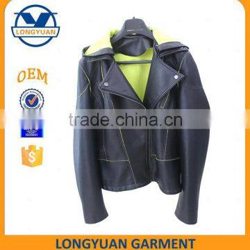 new style Fashion Material pu jacket for man