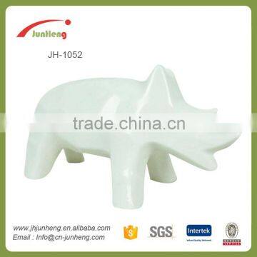 ornaments hippo ceramic white horse figurines, hippo furniture