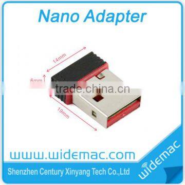 Wholesale price 802.11N Nano 150Mbps USB WiFi dongle for Desktop & Laptop Ralink 5370 Chipset