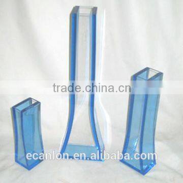 long acrylic transparent flower vase