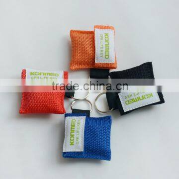 Latex Free Cpr training mouth to mouth Mask Disposable and logo print Service