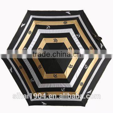 Skull Printing 3 Folding Umbrella Make in China photo-3