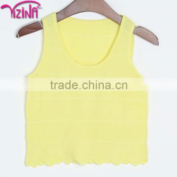 Custom Wholesale Cotton Rib Black Tank Tops