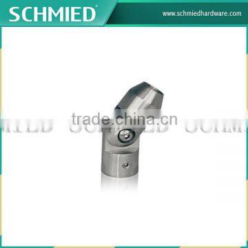 stainless steel flexible handrail connector, handrail cross bar holder