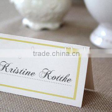 Customized printing and shape table tent cards