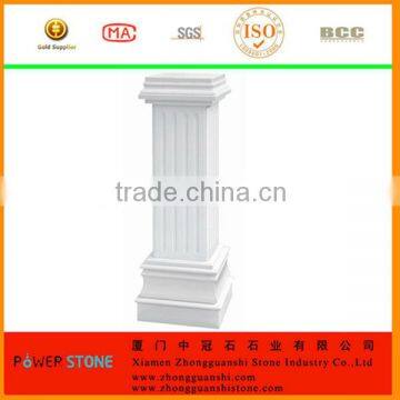 Super White Nano Crystal Glass Stone Outdoor House Column Pillar