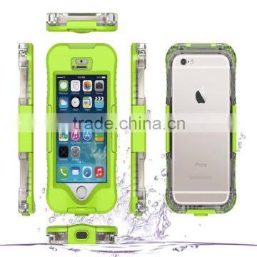 Factory Direct Super Safe Waterproof Mobile Phone Case for iPhone SE for iPhone 6s 6plus Waterproof Case Screen Touchable Cover