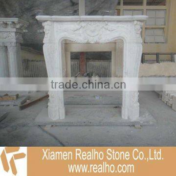 Hunan White Marble Fireplace