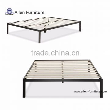 Wooden slat bed frame, mattress foundation, platform bed frame, box spring replacement