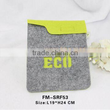 Premium ECO friendly recycled felt laptop sleeves for IPAD bags