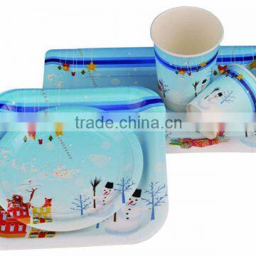 Shaped Custom Printed Halloween Design Paper Plates and Cups Sets photo-5