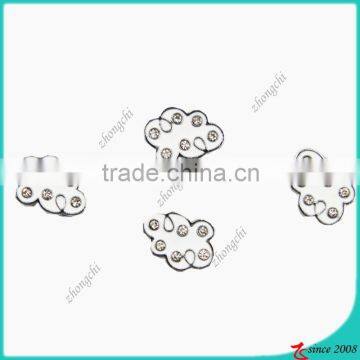 Polished And Nickel Free White Enamel Cloud Charm