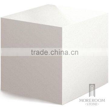 Foshan Fashionable white flooring and countertop design Quartz with Non-Toxic, Anti-bacteria, fire and heat resistance