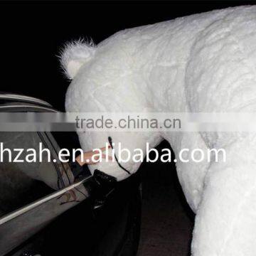 Inflatable Dancing White Bear Mascot for Wedding Decoration