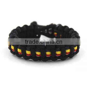 Fashion National Paracord Bracelet With Metal Closure photo-3