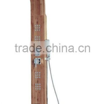 bamboo body with painting processing shower panel LN-B102 with water spout