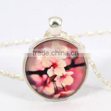 latest design alloy jewelry gift flower necklace