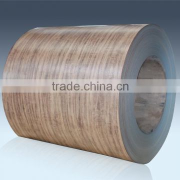 Laminated colored coated steel coil