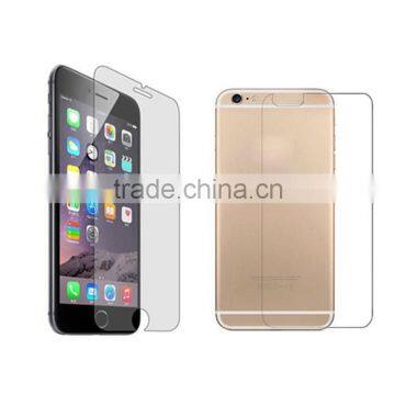 2015 hot sale glass screen protector for apple iphone 6 screen protector back