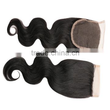 7A Human Hair Closure Brazilian Body Wave Lace Closure Bleached Knots Brazilian Virgin Hair Closure Free Part